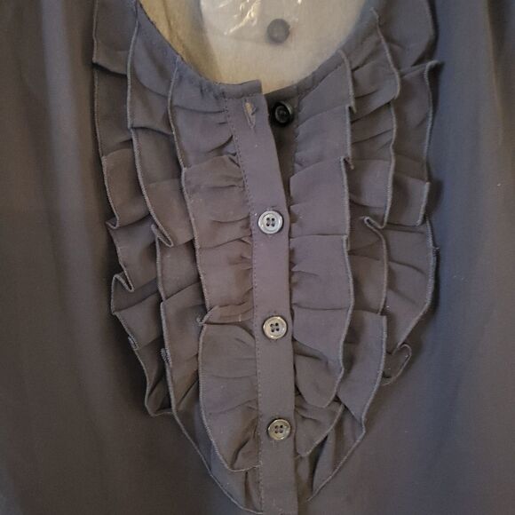 WORGHINGTON Women Ruffle front Blouse L - Picture 8 of 8